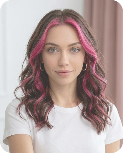 Stylish hair transformation